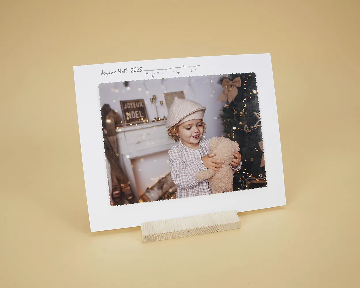 Christmas sobre en piel reciclada versión retro