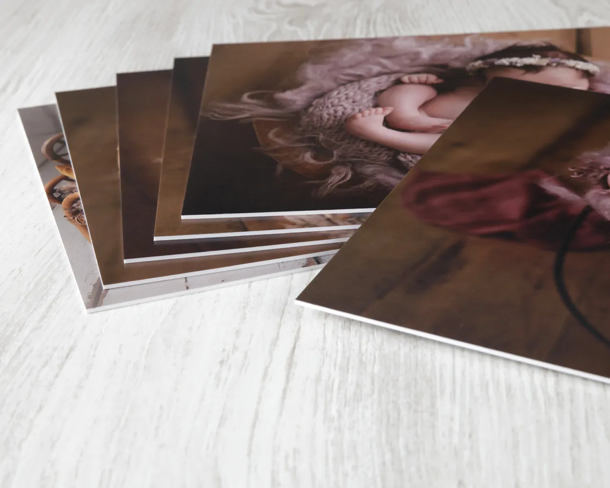 Foto sobre cartón grueso