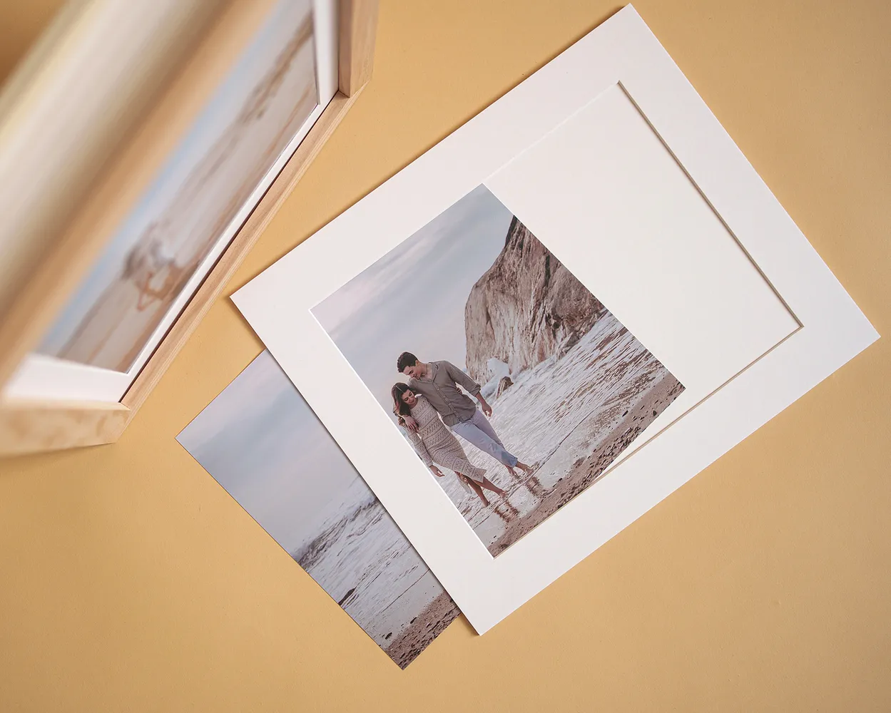 Caja madera marco<br>Passe Partout