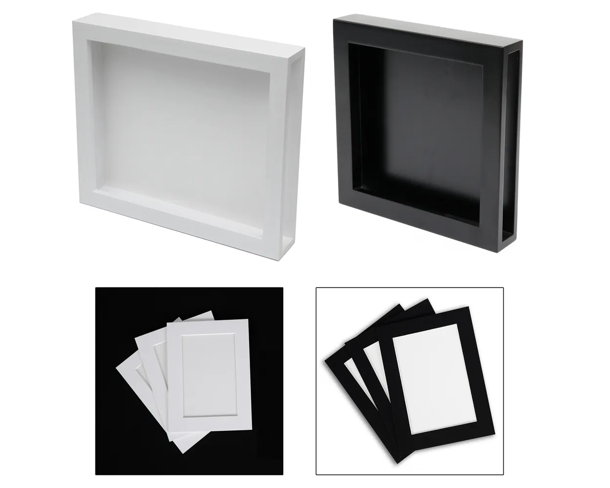 Caja madera marco<br>Passe Partout<br>Sin foto