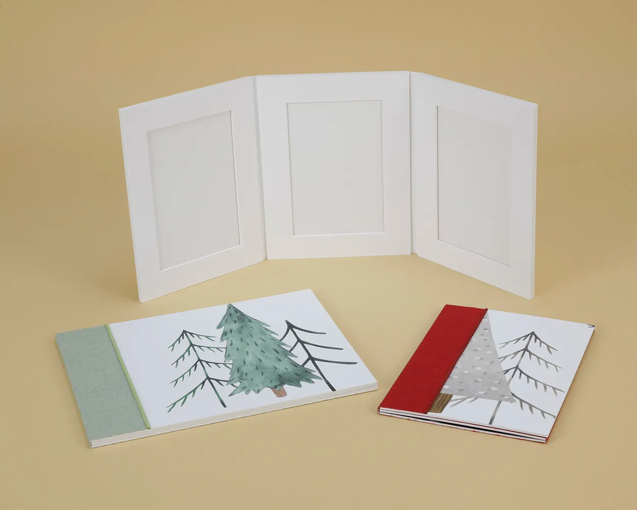 Christmas Acordeón Passe-partout Árbol