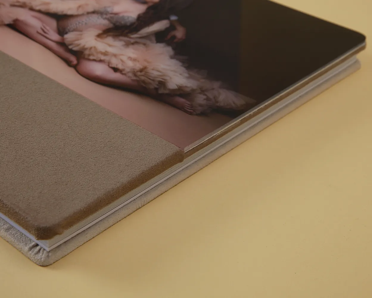 Álbum Tapa Metacrilato combinada con material